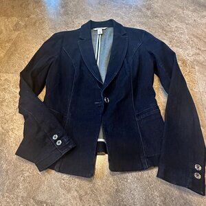 White House | Black Market Womens Denim Jacket Size 4